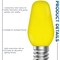 Luxrite C7 LED Yellow Light Bulbs for String Lights 0.5W Enclosed Fixture Rated E12 Candelabra Base, 6PK LR21755-6PK - alternate 8